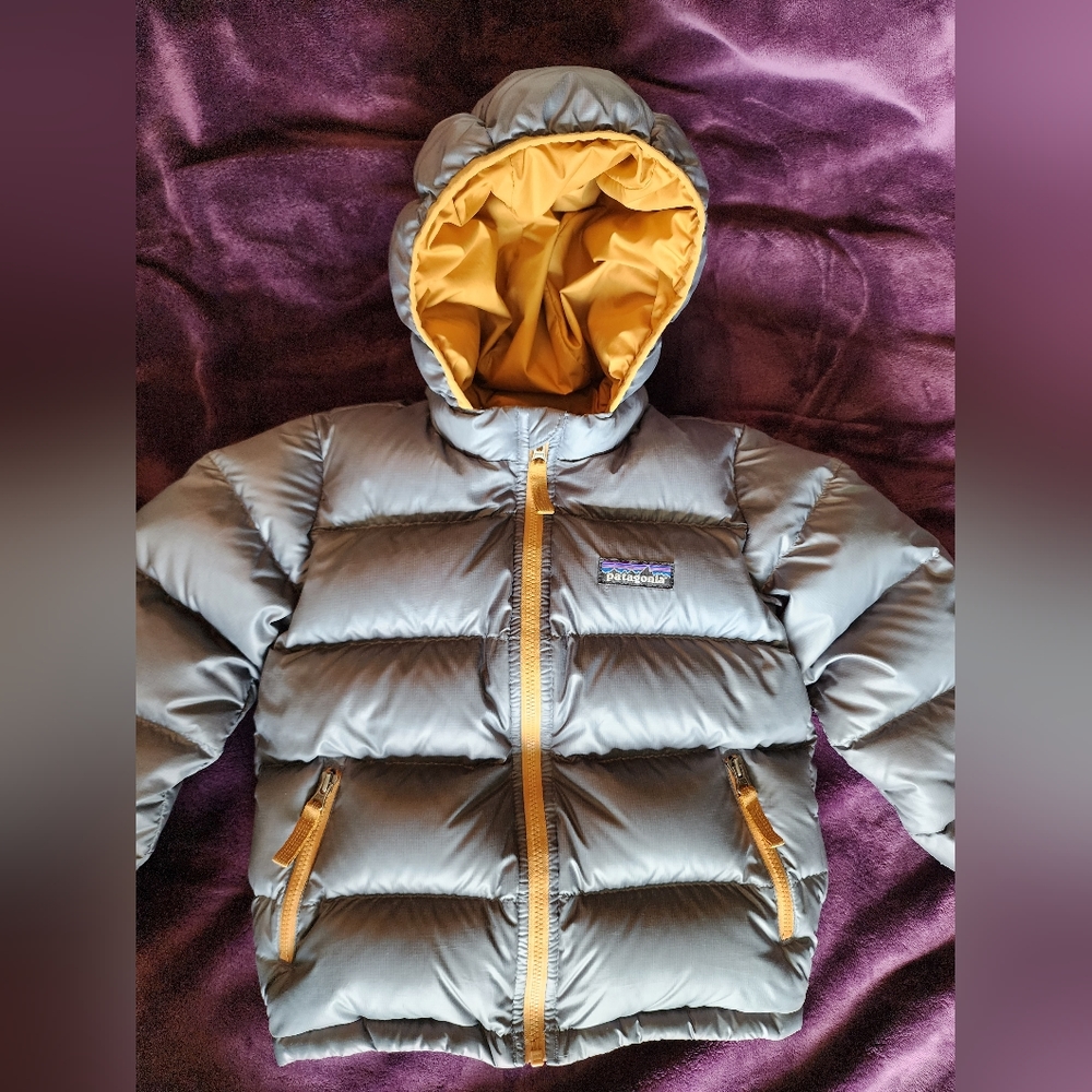 Patagonia 3T Hi-Loft Down Sweater Hoody Puffer Coat Jacket Gray